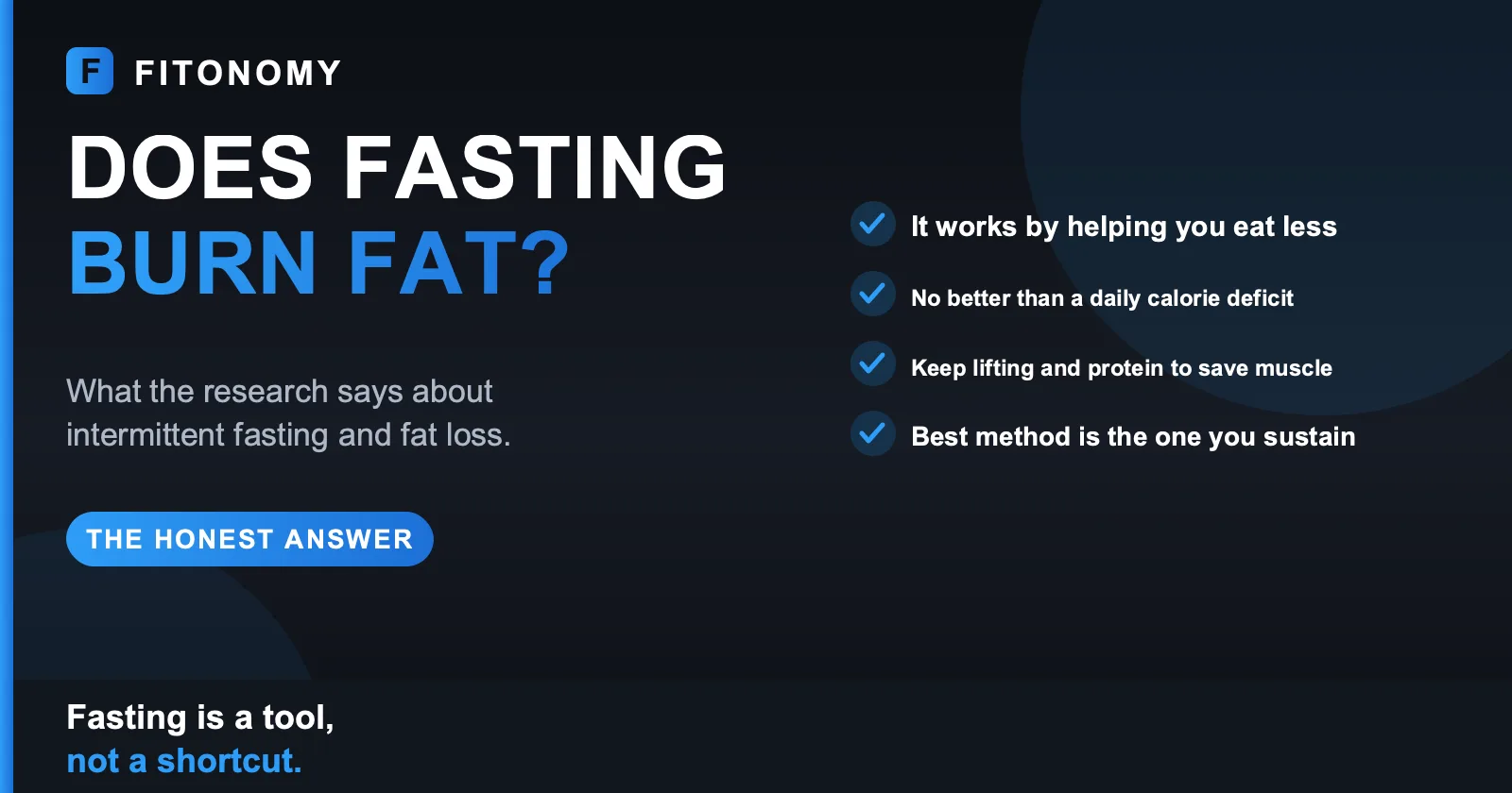 Does intermittent fasting work for fat loss, what the science says - Fitonomy