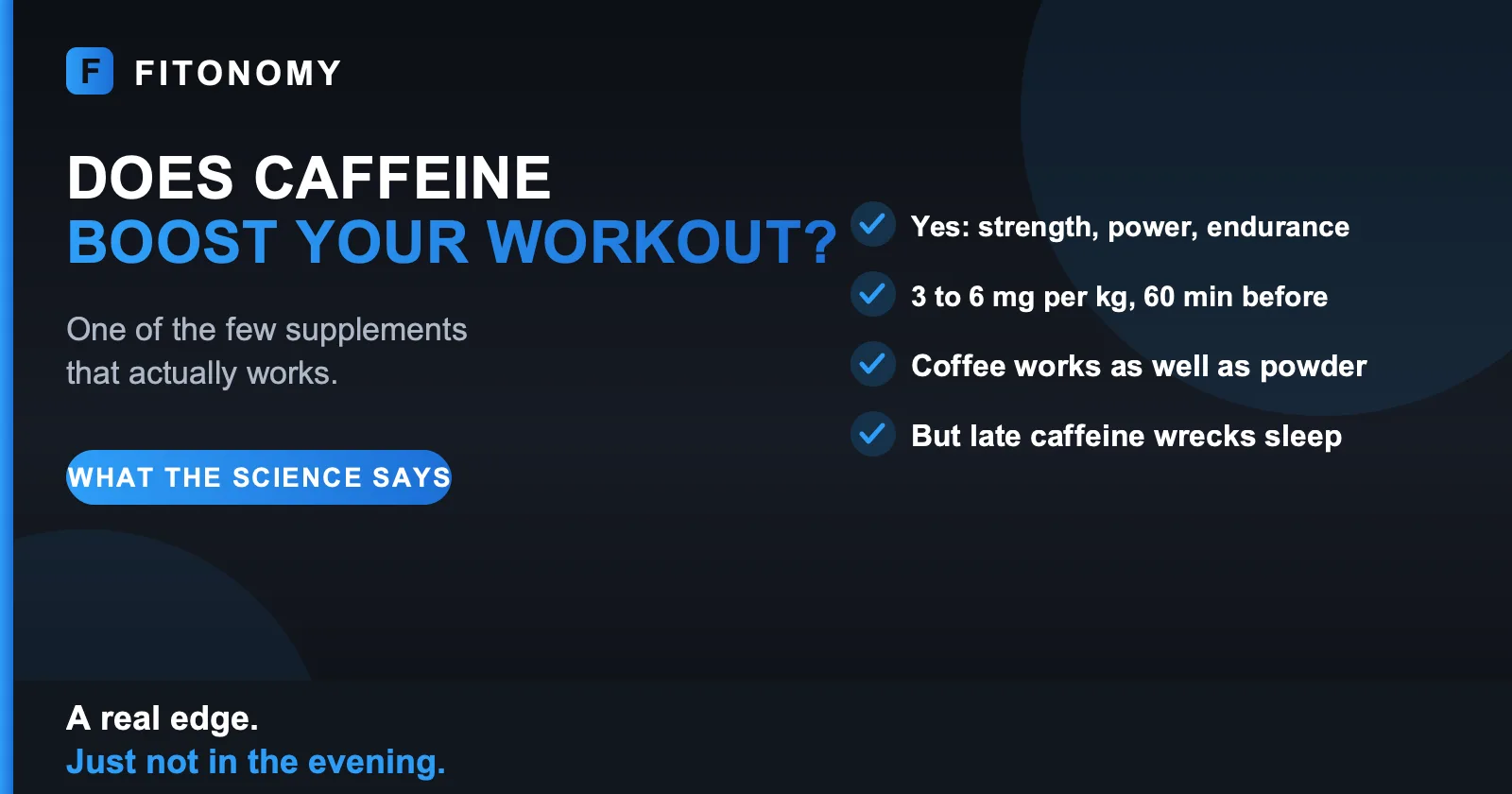 Does caffeine improve your workout - Fitonomy