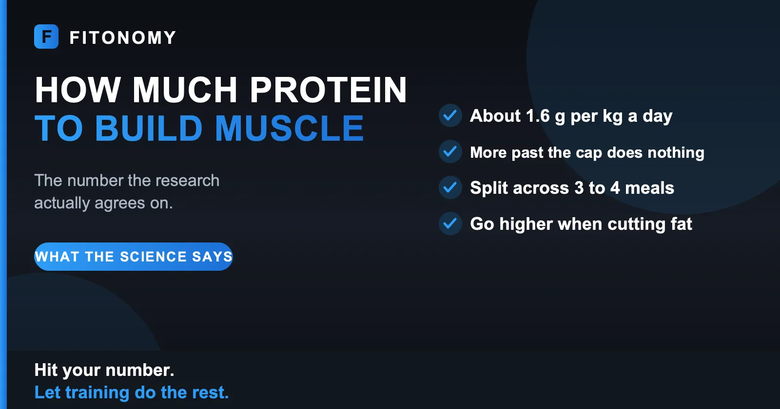 How much protein to build muscle - Fitonomy
