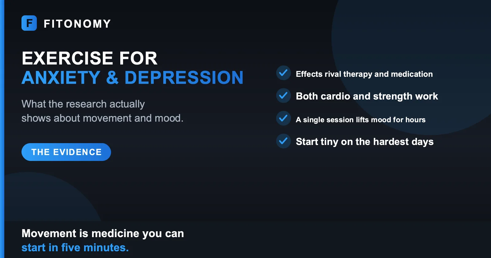 Does exercise help with anxiety and depression, what the research shows - Fitonomy