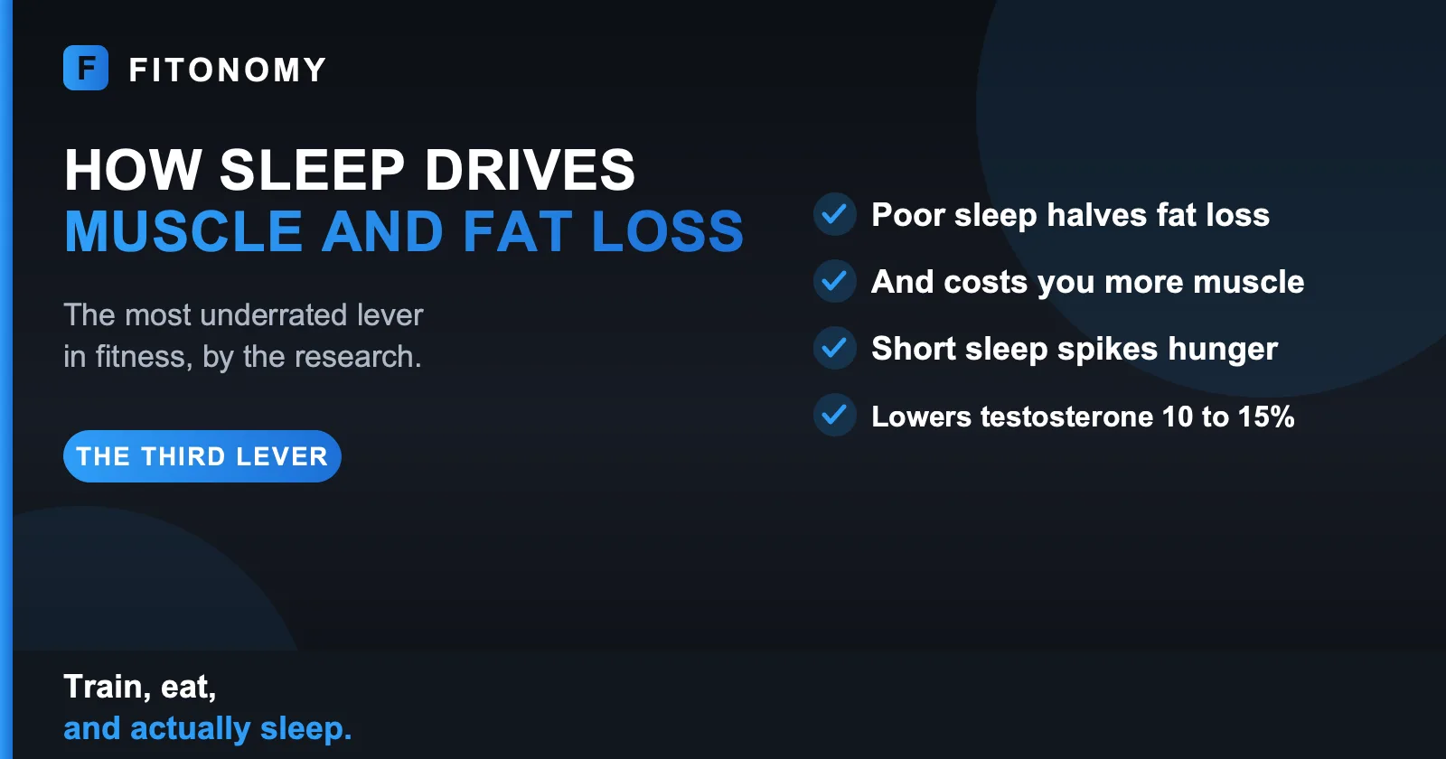 How sleep affects muscle growth and fat loss - Fitonomy