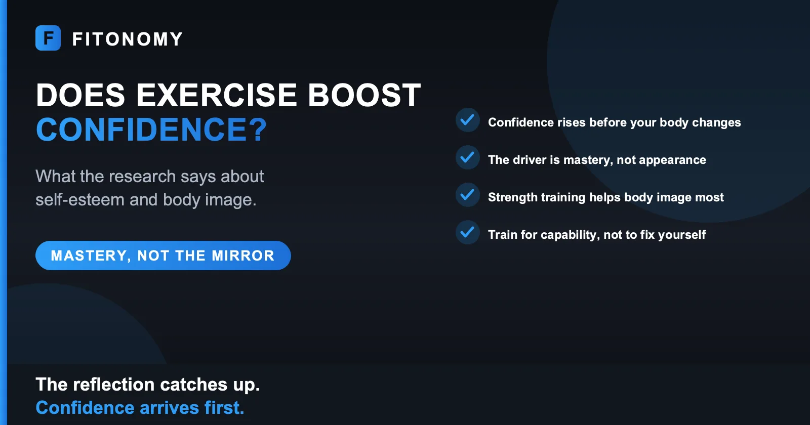Does exercise boost confidence and self-esteem, what the research says - Fitonomy