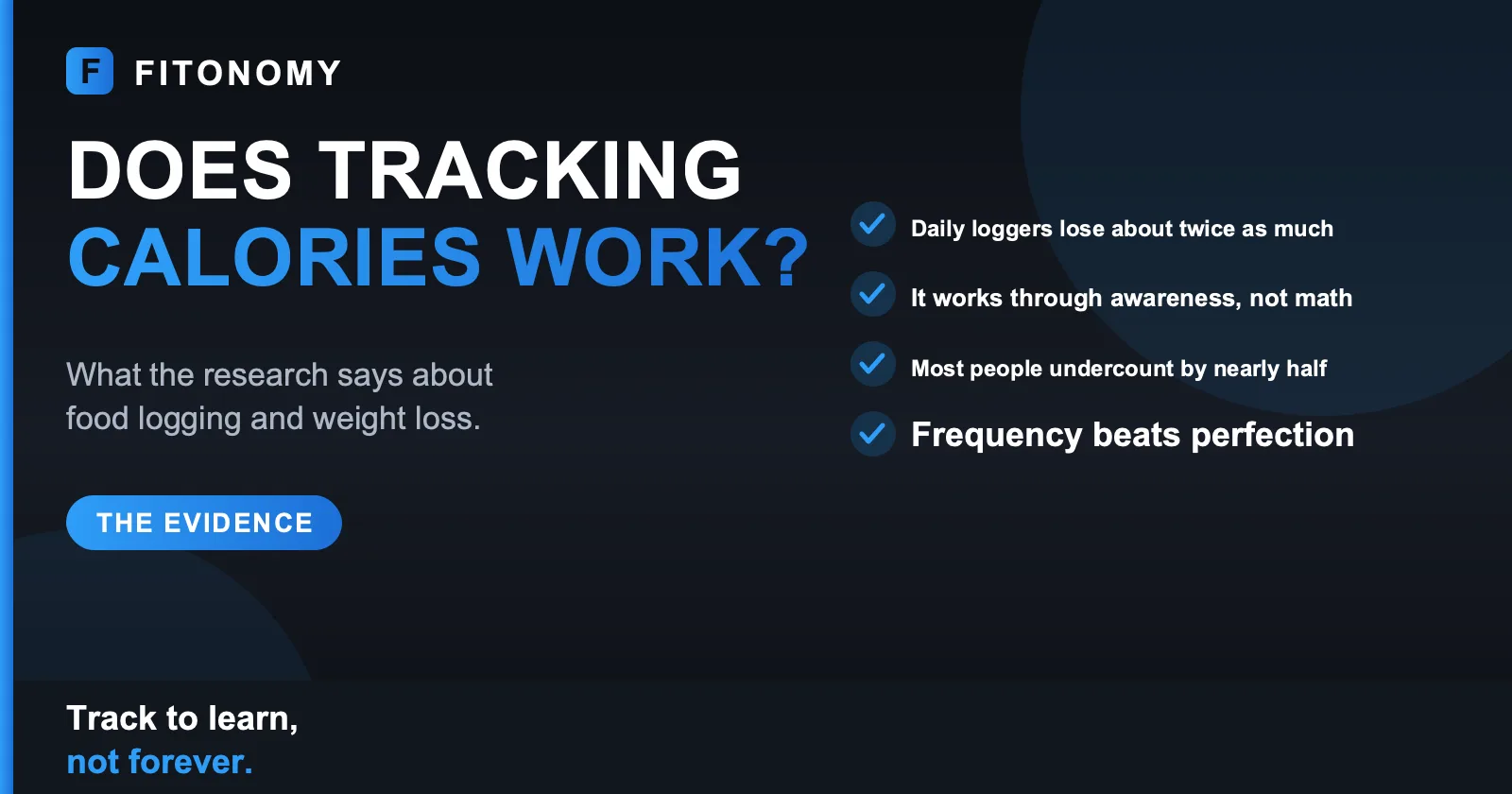 Does tracking calories actually work for weight loss, what the research says - Fitonomy
