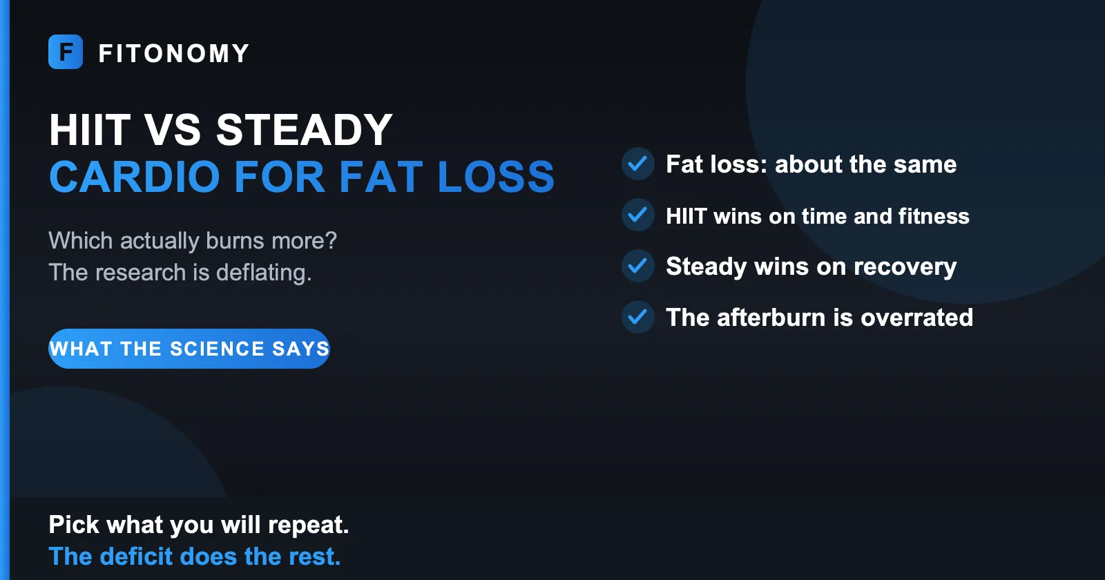 HIIT vs steady-state cardio for fat loss - Fitonomy