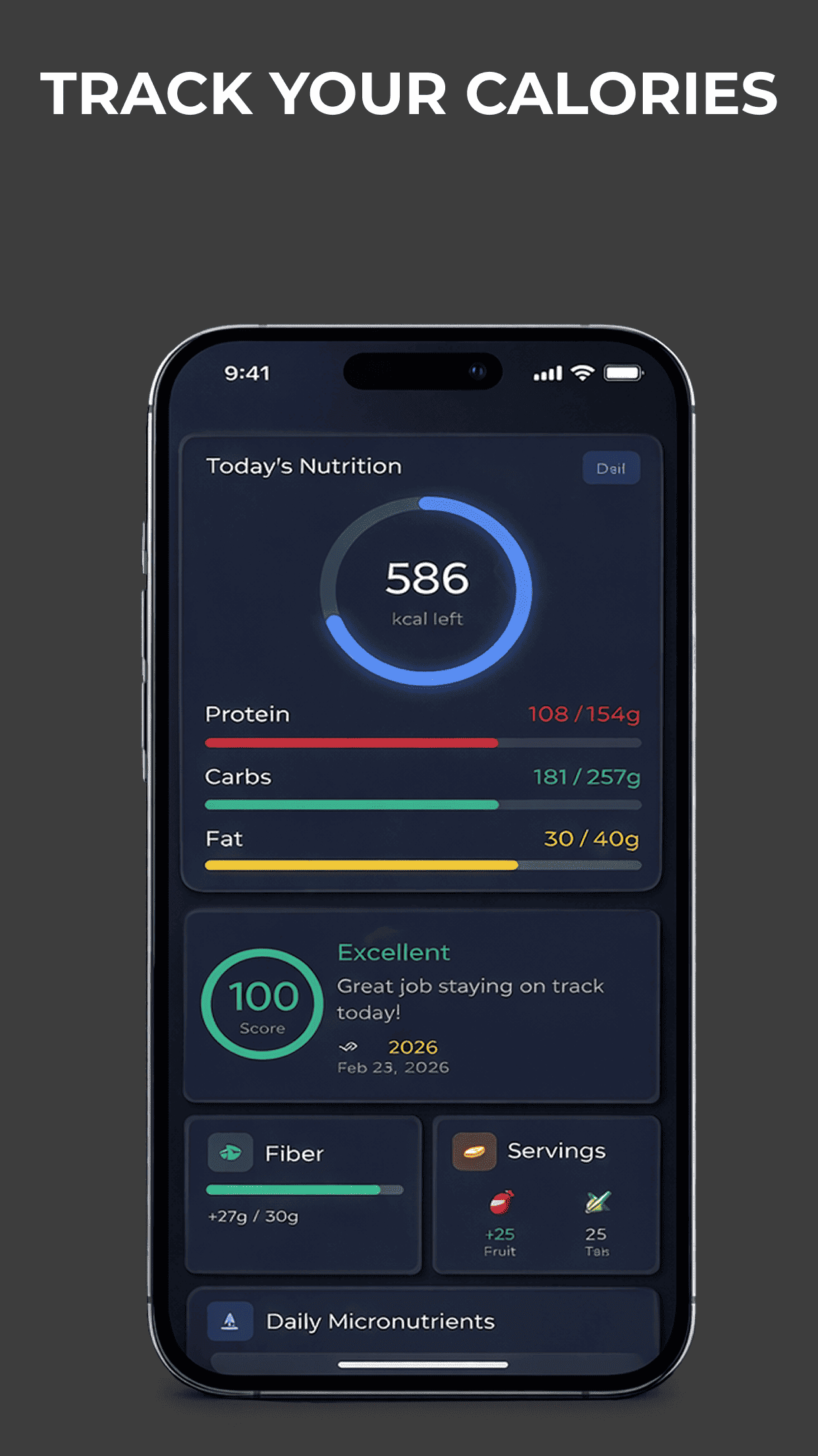 Fitonomy Calorie and Nutrition Tracker
