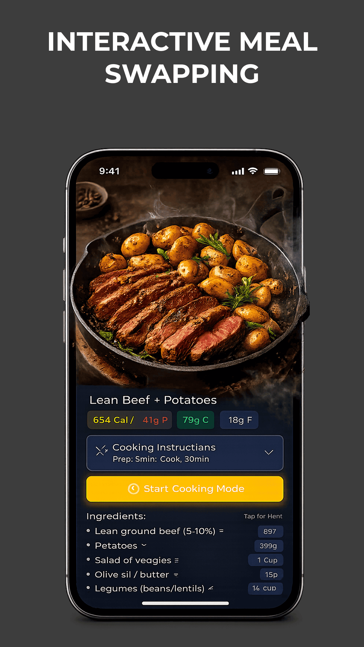 Interactive Meal Swapping