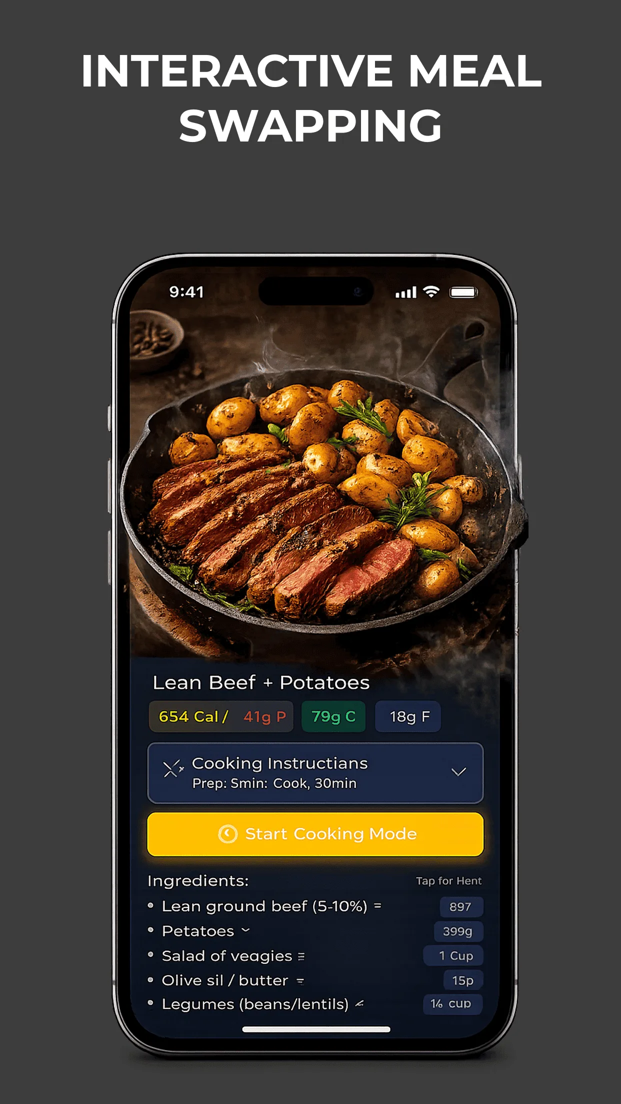 Interactive Meal Swapping